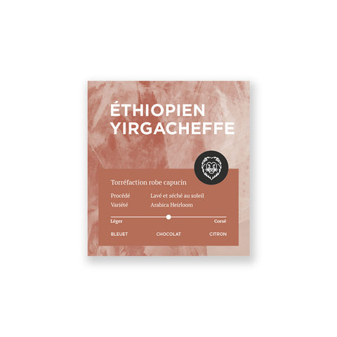 Étiquette café éthiopien Manoir du Café