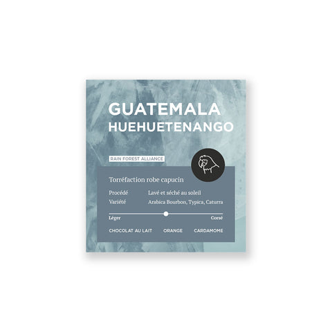 Étiquette café guatemala