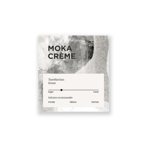 Étiquette café Moka Crème Manoir du Café