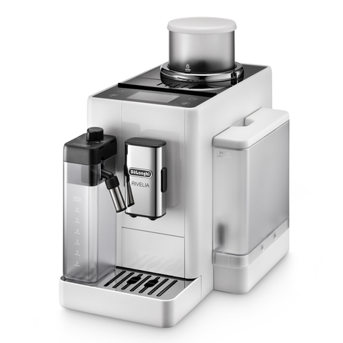 Machine à café automatique Rivelia blanche arctique - De'Longhi