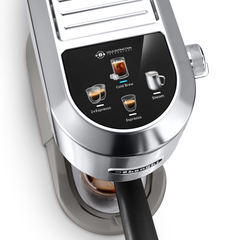 Machine à espresso compacte Dedica Duo Cold Brew acier inoxydable – De'Longhi