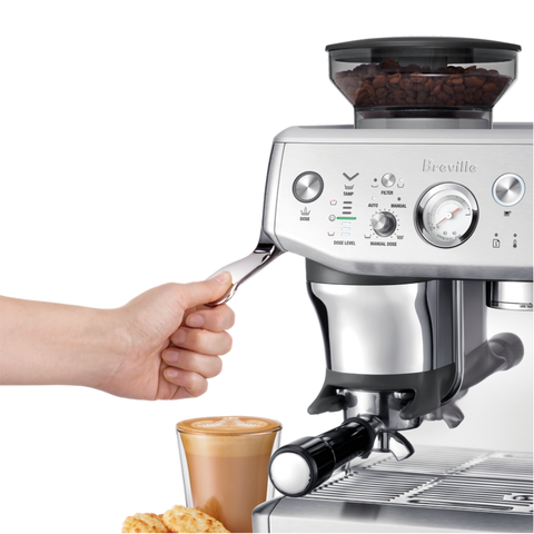 Machine à café manuelle Barista Express® Impress acier inoxydable brossé – Breville