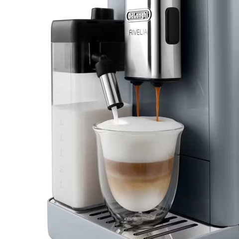 Machine à café automatique Rivelia grise pierre - De'Longhi