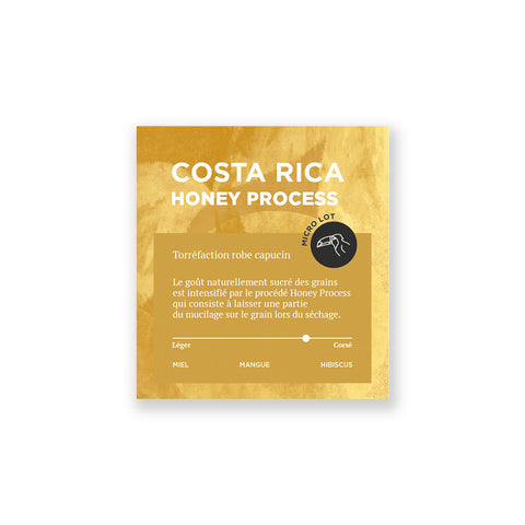 Étiquette café Costa Rica Honey Process